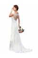 Illusion Bateau Neckline Fit and Flare Lace Wedding Dress Melbourne
