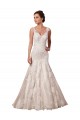 Open Back Mermaid Tulle Wedding Dress with Lace Bodice Melbourne