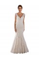V-Neck Mermaid Vintage Lace Wedding Dress Melbourne