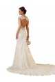 Modern Chapel Train Sweetheart Mermaid Lace Wedding Dress with Keyhole Back Melbourne
