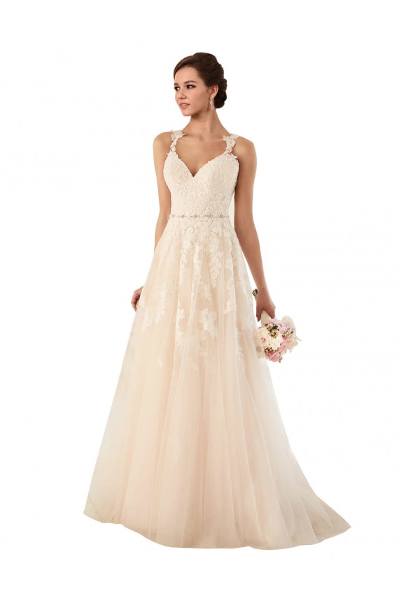 Sweetheart A-Line Tulle Wedding Dress with Lace Illusion Back Melbourne