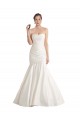 Strapless Mermaid Ruched Satin Beach Wedding Dress with Low Back Melbourne