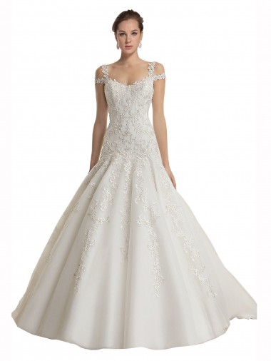 Off the Shoulder Mermaid Lace Tulle Wedding Dress Melbourne