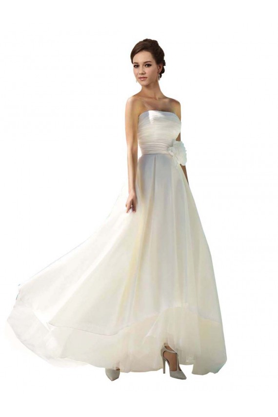 Strapless A-Line Taffeta Wedding Dress Melbourne
