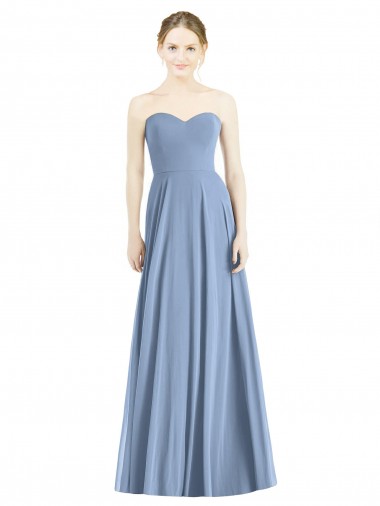 Shop Strapless Sweetheart Chiffon Bridesmaid Dress Melbourne