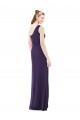Draped One Shoulder Full Length Chiffon Bridesmaid Dress Melbourne