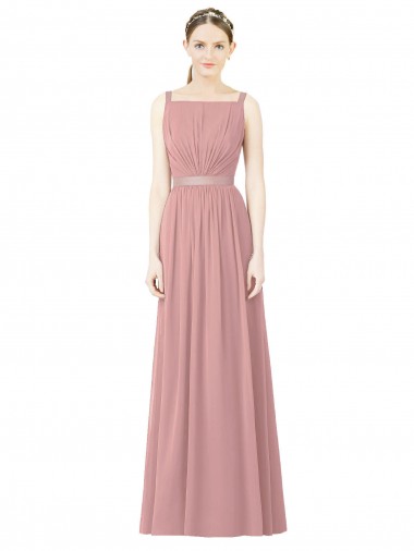 High Neck Chiffon Bridesmaid Dress with Low Back Melbourne
