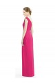 One Shoulder Long Chiffon Bridesmaid Dress Melbourne