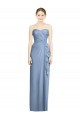 Strapless Full-Length Chiffon Bridesmaid Dress with Front Slit Melbourne