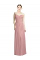 Crossover Draped Sweetheart Chiffon Formal Bridesmaid Dress with Front Slit Melbourne