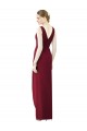 Draped Sleeveless Long Chiffon V-Neck Bridesmaid Dress Melbourne