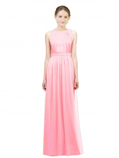 Shop Sleek Halter Neck Chiffon Bridesmaid Dress  Melbourne