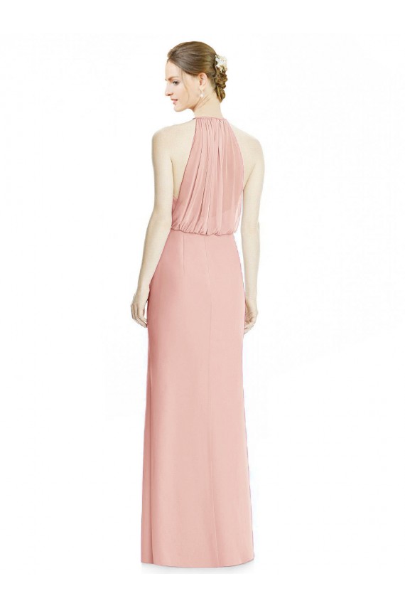 Halter Neck Trumpet Chiffon Bridesmaid Dress Melbourne