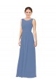 Luxe Chiffon Bridesmaid Dress with Illusion and Sweetheart Neckline Melbourne
