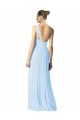 One Shoulder Long Chiffon Bridesmaid Dress with Shirred Bodice and Front Keyhole Melbourne