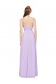 Strapless Mermaid Chiffon Bridesmaid Dress WITH High Side Slit and Ruffles Melbourne