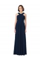 Long Chiffon Bridesmaid Dress V-Neck Top Melbourne
