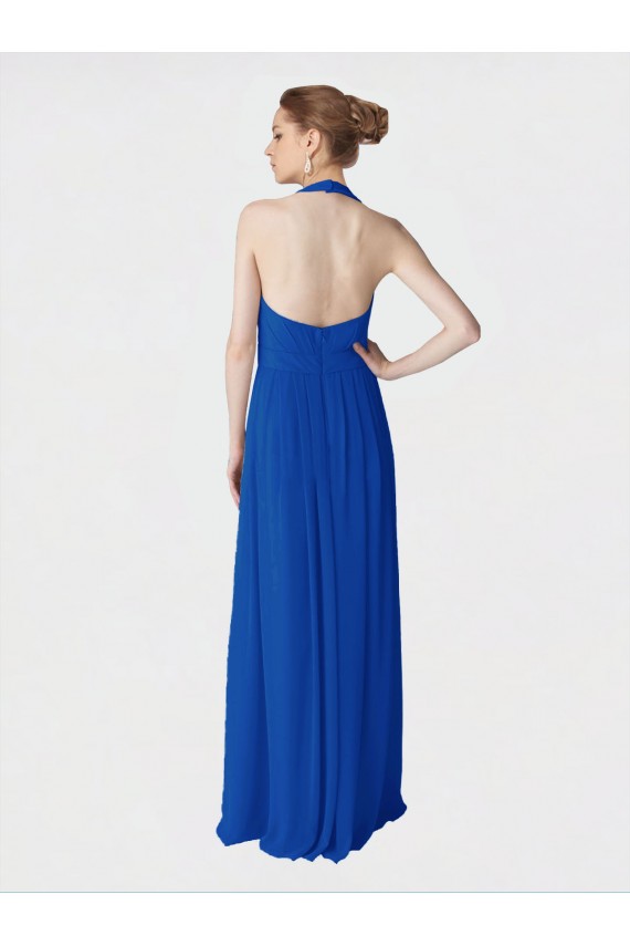 Long Full Length Chiffon Halter Bridesmaid Dress Melbourne
