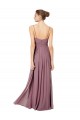 V-Neck Spaghetti Strap Open Back Long Chiffon Bridesmaid Dress Melbourne