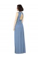 Open Keyhole Back Bateau Neck Chiffon Bridesmaid Dress Melbourne