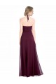 Full Length Chiffon Bridesmaid Dress with Halter Top