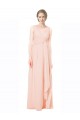 Full Length Chiffon Bridesmaid Dress with V-Front and Back Melbourne