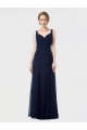 Long Chiffon Bridesmaid Dress with Sweetheart Neckline and Shoulder Straps Melbourne