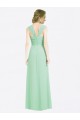 Long Chiffon Bridesmaid Dress with a Sweetheart Neckline and Pleated Shoulder Straps Melbourne