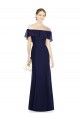 Off the Shoulder Full-Length Trumpet Chiffon Bridesmaid Dress Melbourne
