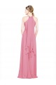 Halter Neck Keyhole A-Line Chiffon Bridesmaid Dress Melbourne