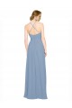 Pleated Halter Neckline A-Line Chiffon Bridesmaid with Criss Cross Back Melbourne