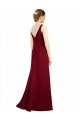 Twist-Knot V-Neckline Long Chiffon Bridesmaid Dress Melbourne