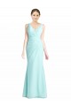 Ruched Bodice Sweetheart Chiffon Bridesmaid Dress with Lace Back Melbourne