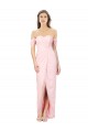 High Low Off the Shoulder Strapless Ruched Chiffon Bridesmaid Dress Melbourne
