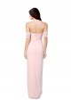 High Low Off the Shoulder Strapless Ruched Chiffon Bridesmaid Dress Melbourne