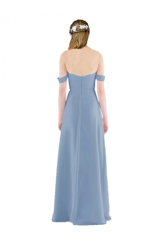 Sweetheart Neckline Chiffon Off-the-Shoulder Bridesmaid Dress Melbourne