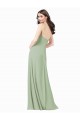 Floor Length Long Chiffon Bridesmaid Dress with Side Slit Melbourne
