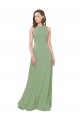 High Neck Chiffon Bridesmaids Dress with Low Cowl Back Melbourne