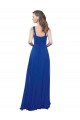 Square Neck A-Line Long Floor Length Chiffon Bridesmaid Dress Melbourne