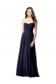 Luxe Chiffon Bridesmaid Dress with Sweetheart Neckline and Shirred Bodice Melbourne