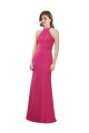 Slim A-Line Long Chiffon Bridesmaid Dress with Strappy Back Melbourne