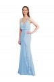 Fluted Long Chiffon Bridesmaid Dress with Cascading Ruffles Melbourne