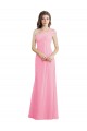 Single Shoulder Chiffon Bridesmaid Dress with Draped Bodice Melbourne