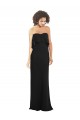 Strapless Chiffon Bridesmaid Dress with cascading Flounce Crop Top Bodice Melbourne