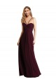 Long Chiffon Bridesmaid Dress with Sweetheart Neckline Melbourne