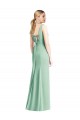 Sleeveless Tie Back Chiffon Trumpet Chiffon Bridesmaid Dress Melbourne