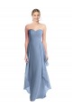 Strapless Chiffon Bridesmaid Dress with Skirt Overlay Melbourne