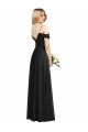 Cold-Shoulder V-Back Chiffon Maxi Bridesmaid Dress Melbourne