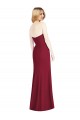 Strapless Chiffon Trumpet Bridesmaid Dress with Front Slit Melbourne