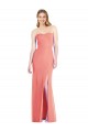 Strapless Chiffon Trumpet Bridesmaid Dress with Front Slit Melbourne
